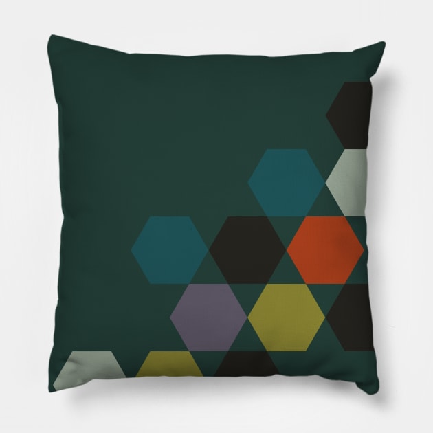 cluster || green night Pillow by Ia-Po