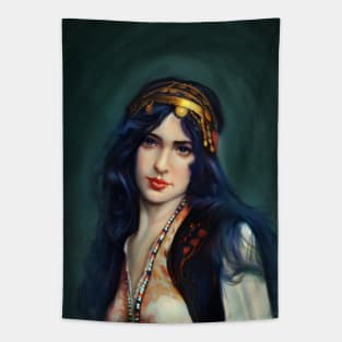 Bohemian girl Tapestry