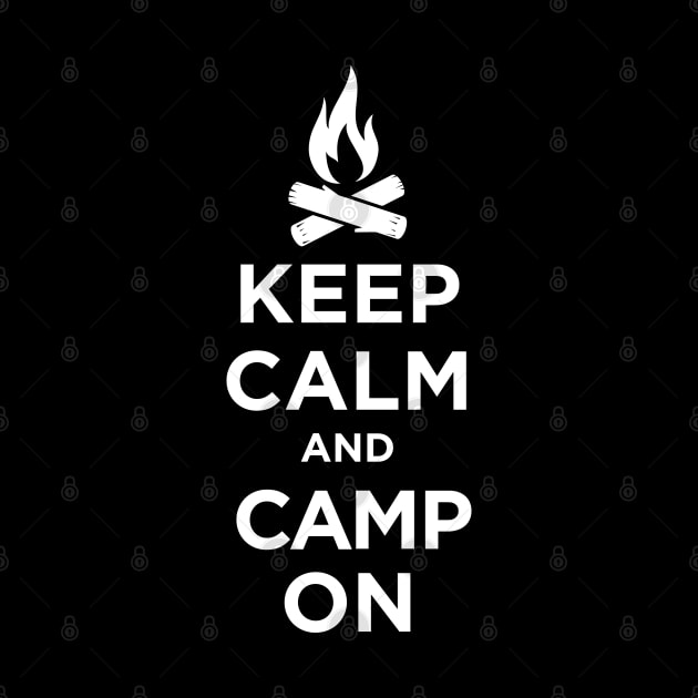 Keep Calm print Camp Counselor product - Camp Staff design graphic by Vector Deluxe