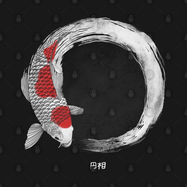 Koi Fish White Enso by ppmid