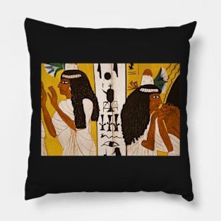 Women and Hieroglyphics Pillow