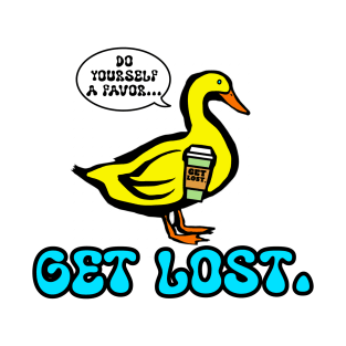 GET LOST. DUCK LOGO BLUE T-Shirt