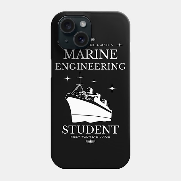 Marine Engineering - Black Version - Engineers Phone Case by Millusti