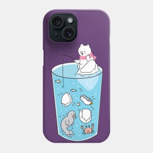 Polar Bear Fishing Phone Case