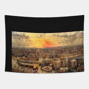 Aleppo Panorama (Cityscape) - Cortes Tapestry