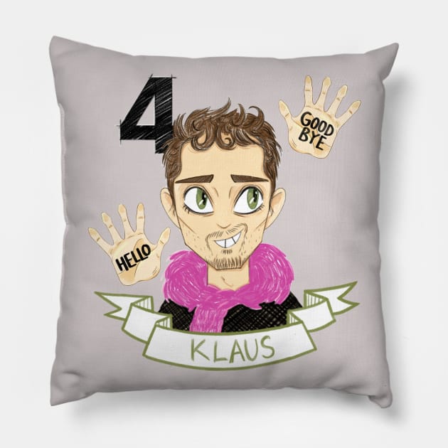 Klaus Hargreeves - Umbrella Academy Pillow by conshnobre