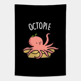 Octopie Cute Octopus Pie Pun Tapestry