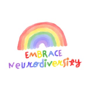 Embrace Neurodiversity Autism Awareness Rainbow T-Shirt