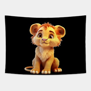 Cute Animal Characters Art 3 -tiny lion- Tapestry