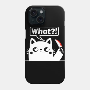 Funny Killer Cat Phone Case