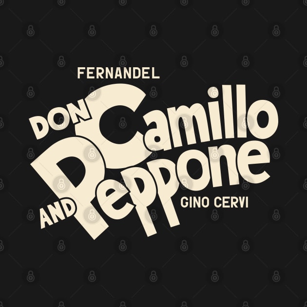 Don Camillo and Peppone Typography Design by Boogosh