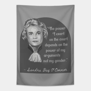 Sandra Day O'Connor Portrait and Quote Tapestry