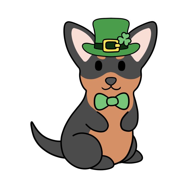 St Patrick Black and Tan Chihuahua by BiscuitSnack