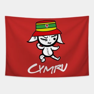 Cymru bucket hat rabbit, Yma O Hyd Tapestry