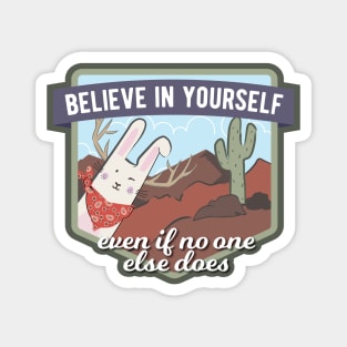 Believe in Yourself Jackalope - Desert Southwest Magnet