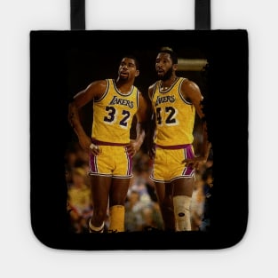 Magic Johnson and James Worthy, 1984 Tote