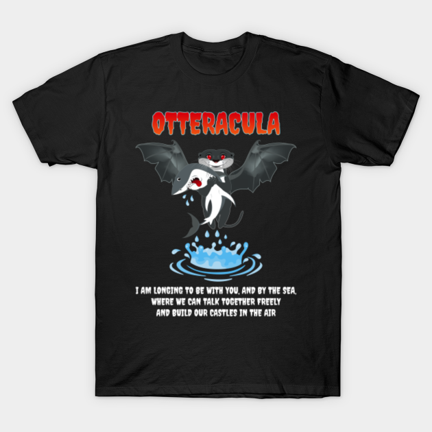 Discover Otters Halloween | Otteracula | Funny Dracula - Pets - T-Shirt