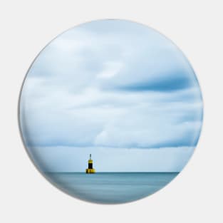 Lighthouse, Stormy Clouds & Sea Pin