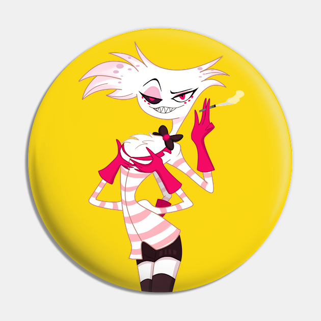 Angel Dust - Hazbin hotel - Angel Dust - Pin | TeePublic