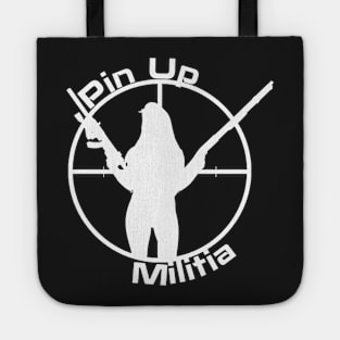 Pin Up Militia (White Lettering) Tote