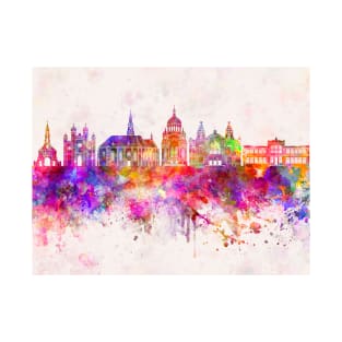 Cluj-Napoca skyline in watercolor T-Shirt