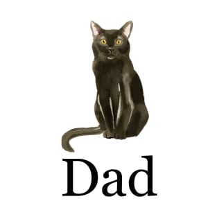 Bombay Cat Dad, Cat Dad Gift, Cat Dad Present, Cat Daddy, Gift for Cat Dad, Gift from the Cat, Present from the Cat T-Shirt