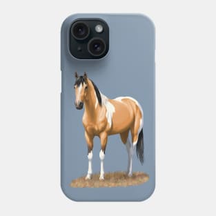 Beautiful Buckskin Pinto Quarter Horse Paint Stallion Phone Case