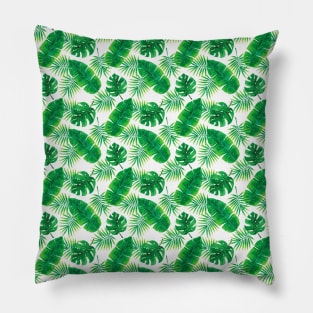 Tropical Leaf Pattern Pillow