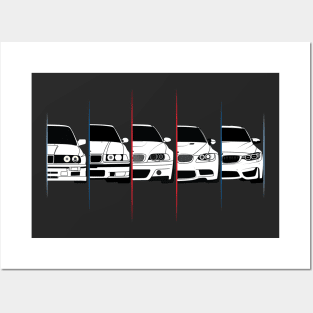 BMW M3 Poster Evolution Generations