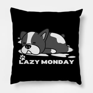 Dog lazy monday Pillow