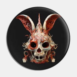 Zombie Easter Bunny Sticker Pin