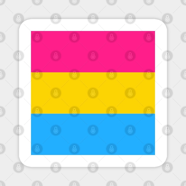 Pansexual flag colors Magnet by InspireMe