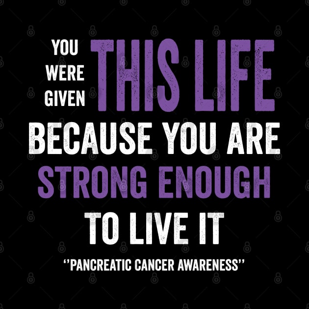 pancreatic cancer awareness - pancreatic cancer warrior support gift by Merchpasha1