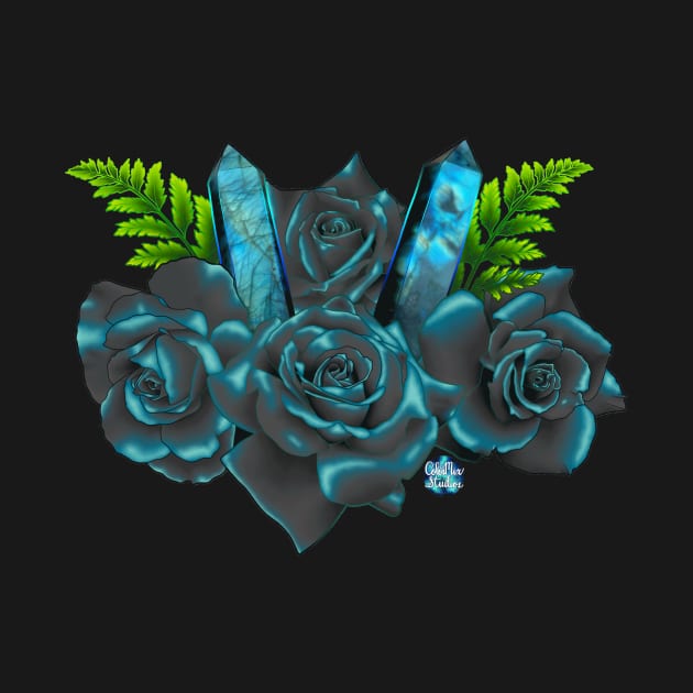 Labradorite & Roses by ColorMix Studios