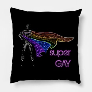 Super Gay - Neon Pillow