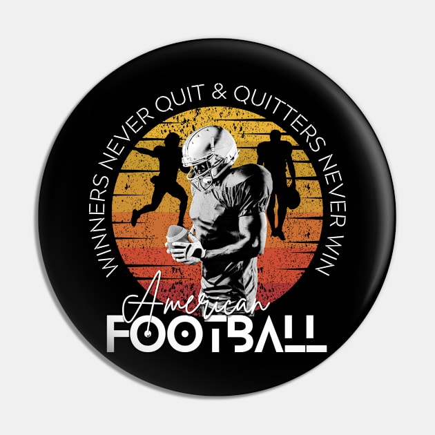 American Football with Life Quotes Pin by ColorShades