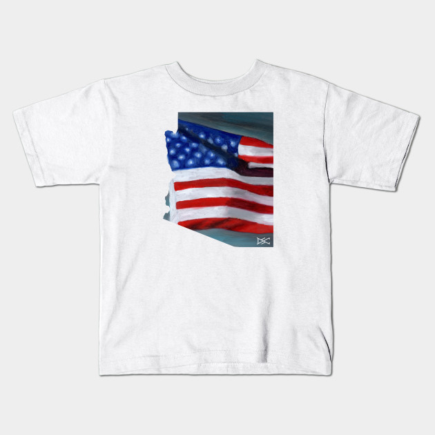 Arizona American Flag Silhouette Arizona Kids T Shirt Teepublic