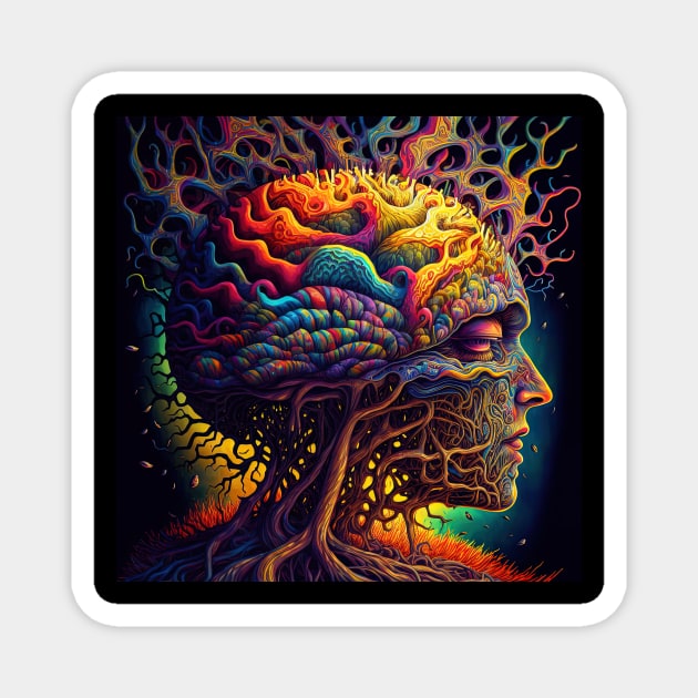 Psychedelic imagination Magnet by Neurotic