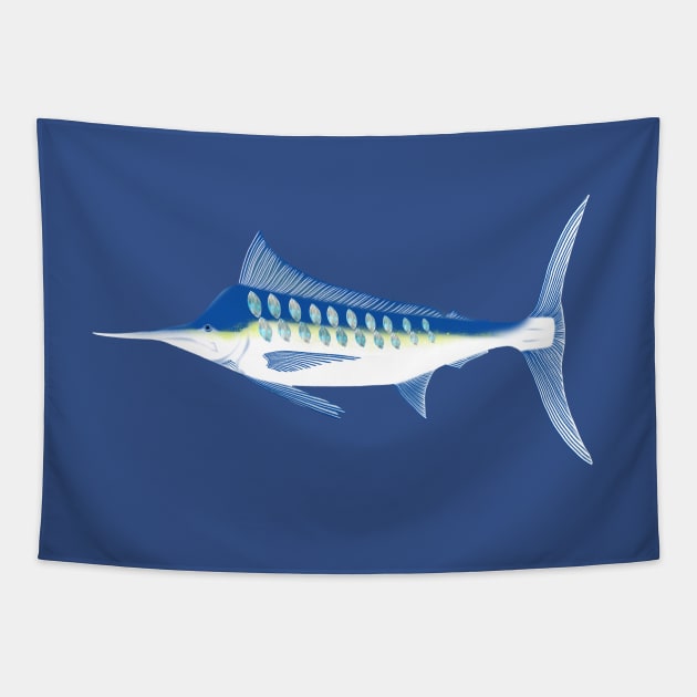 Marlin - Zircon Tapestry by Aline Eg