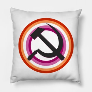 Lesbian Pride Communist Pillow