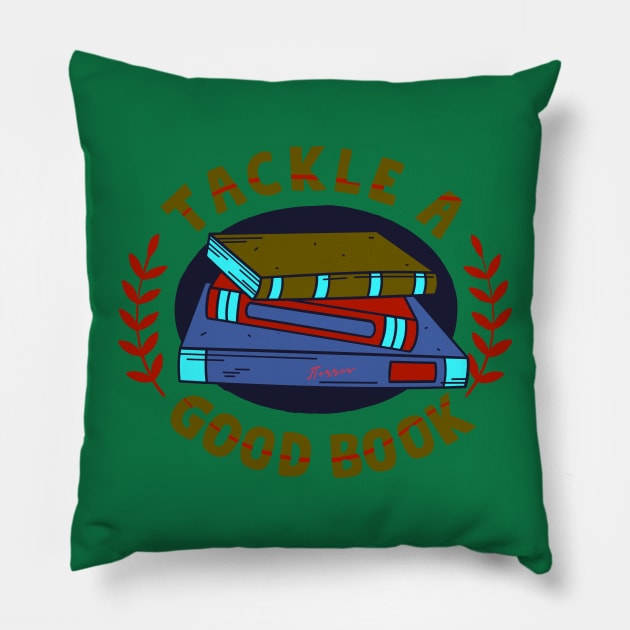 Good Book Pillow by LibrosBOOKtique