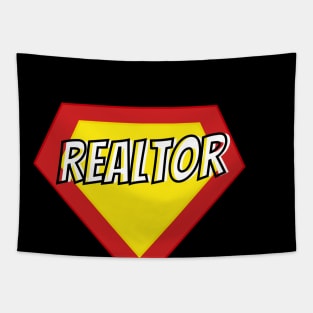 Realtor Super Hero Tapestry