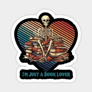 I'm Just a Book Lover Funny Halloween Gift Magnet