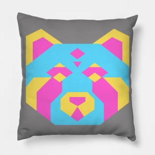 Geometric Pan Red Panda Pillow