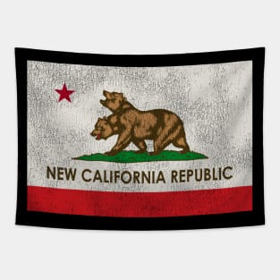 New California Republic Worn-Out Flag Tapestry