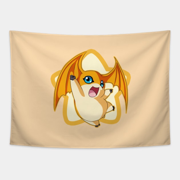 Patamon Star Tapestry by PRPrints