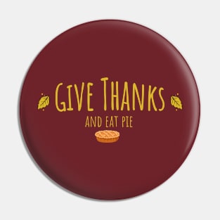 Thanksgiving with pie Pin