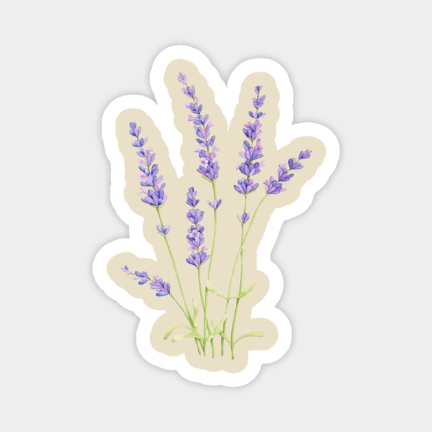 Lavender flower Magnet by La Bemol