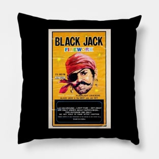 VINTAGE FIRECRACKER BLACK JACK MADE IN CHINA Pillow