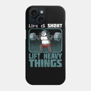 Panda Bodybuilding Workout Lift Heavy Things Phone Case